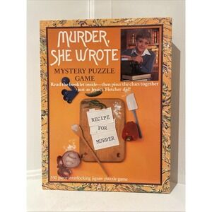 Murder She Wrote - 550 Pc - Mystery Puzzle Game 18"x24" Vintage 1984 - Sealed